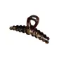 Tubas Gradient Brown Round Bead Claw Clip