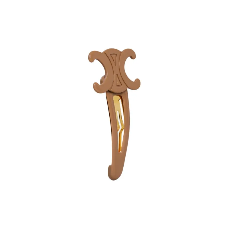 CELINE Hair Clips Women's Brown-1