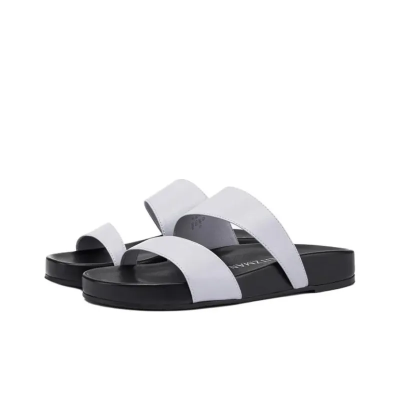 Stuart Weitzman/SW Quiet Slide Slippers Women's Mist Gray-3