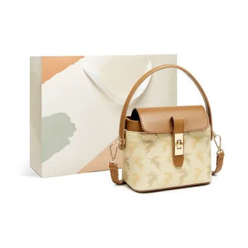 15 MINS PVC Mommy Bag Shoulder Bag Crossbody Bag Handbag Regular Women's Beige Yellow/Coffee