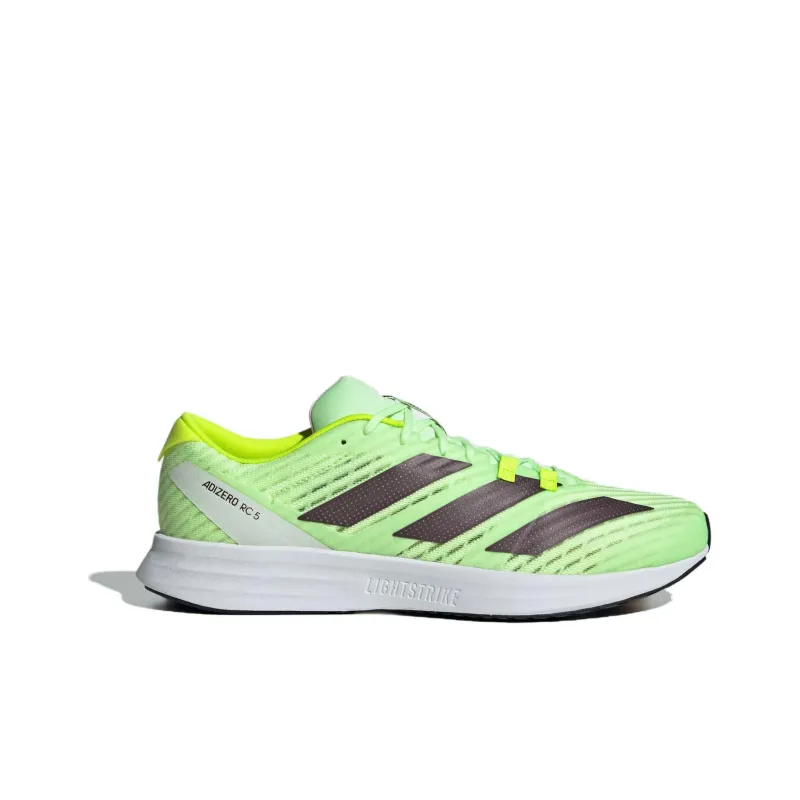 Adidas Adizero RC 5 Abrasion Resistant Low Top Running Shoes Unisex Green Yellow-2