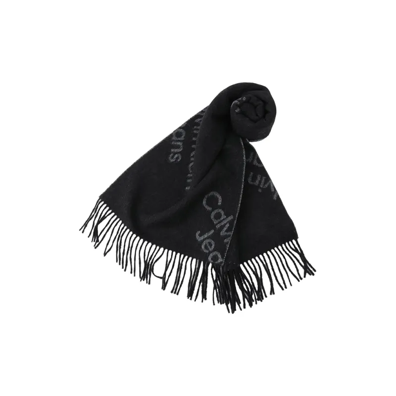 CK/Calvin Klein Knit Scarves Women's Black-0