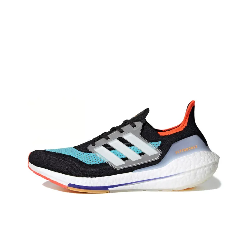 Adidas Ultra Boost 21 Black Pulse Aqua-0