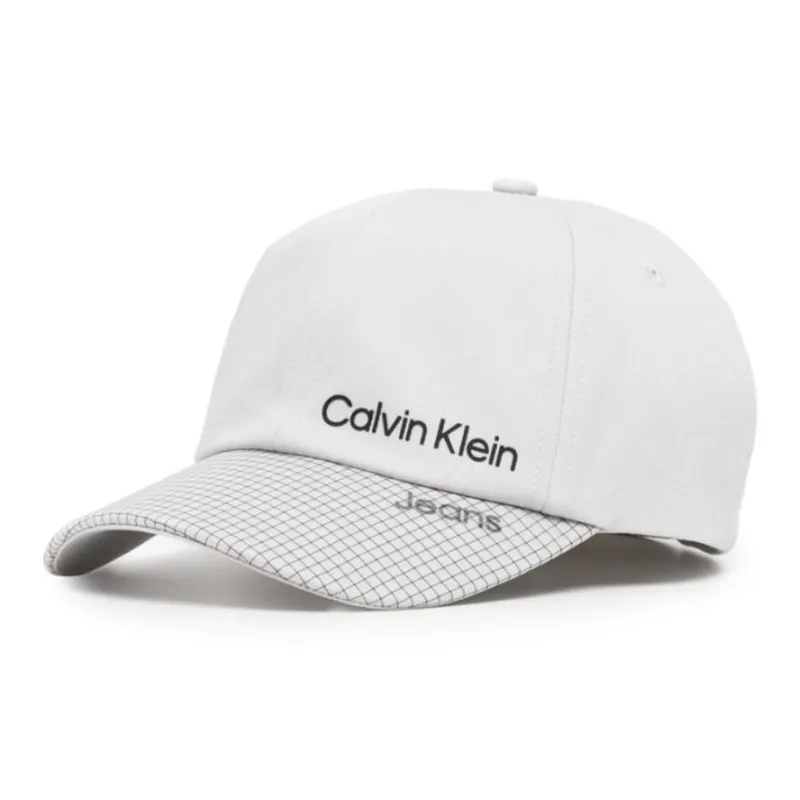 CK/Calvin Klein Recycled Polyester Baseball Caps Kids' White-0