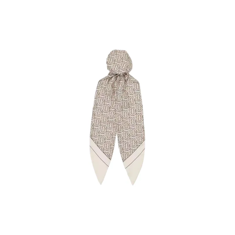 Burberry Silk Scarf Women's Beige-0