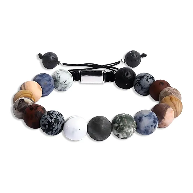 CANHUI Obsidian Bracelets Unisex-1