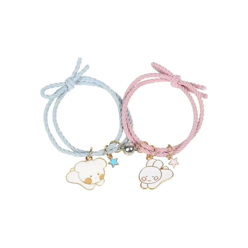 VIVIWELL Hair Ties Unisex Silver+Pink 1 Pair-0