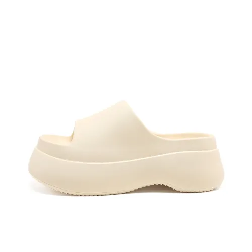 EXULL Q Slide Slippers Women's Apricot Cream