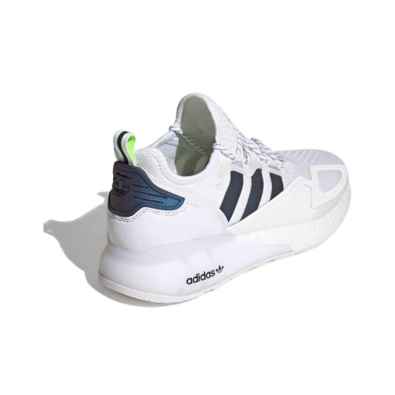 Adidas Originals Zx 2K Boost White Iridescent Core Black US M 4.5 - POIZON
