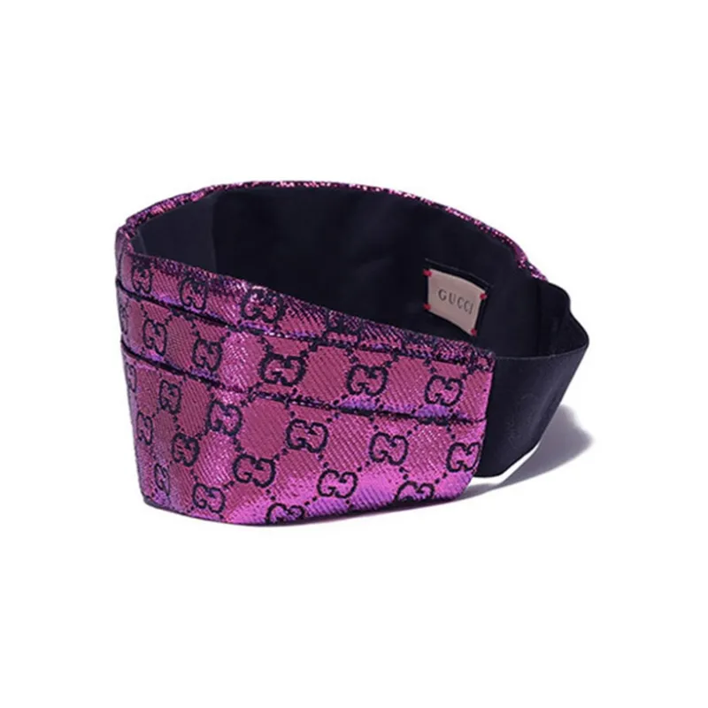 GUCCI Headbands Women's Fuchsia Black-2