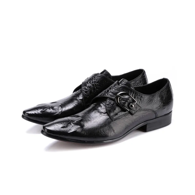ASTON M.JAZZ Dress Shoes Men Low Top Black/Coffee-2