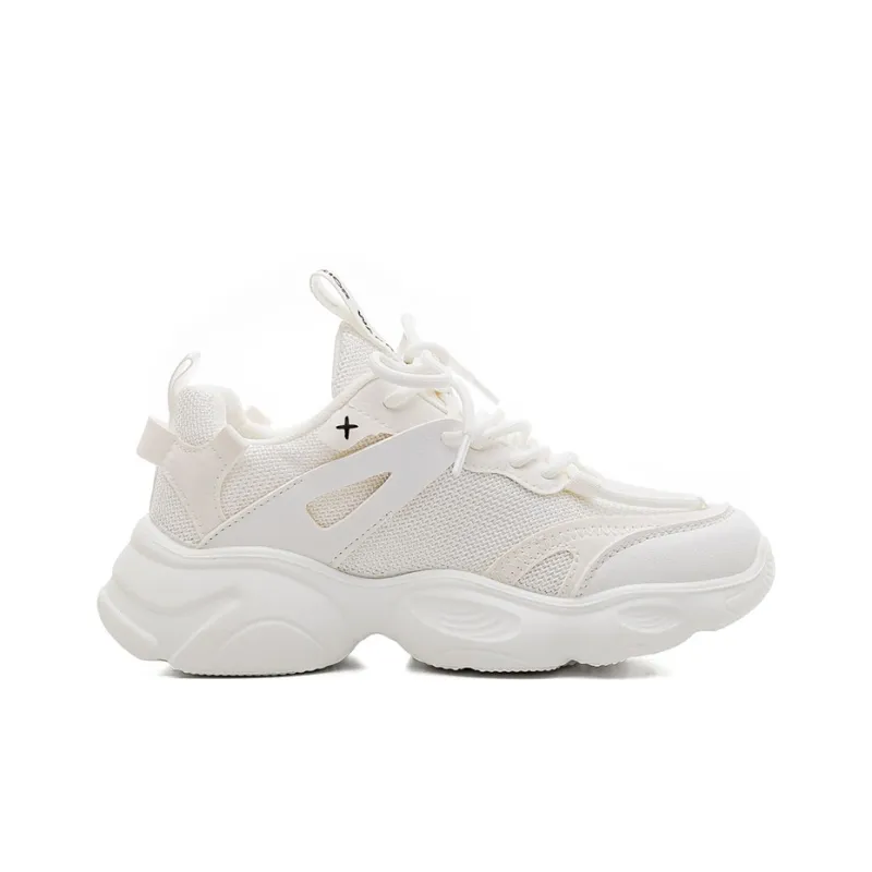 Warrior Warrior Wear resistant And Lightweight Low Top Chunky Sneakers Women's White-1