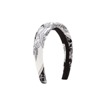 VERSACE Headband Women's Black/White