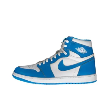 Jordan Air Jordan 1 'UNC' PE Durable Breathable High Top Vintage Basketball Shoes Men's Blue White