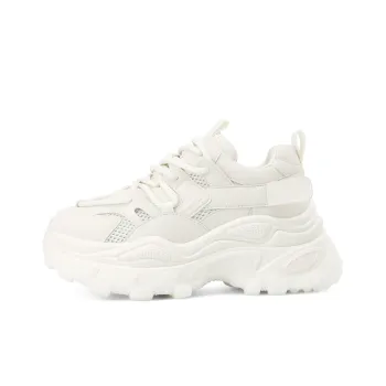 BOERDIQI Wear Resistant Height Increasing Low Top Chunky Sneakers Women's