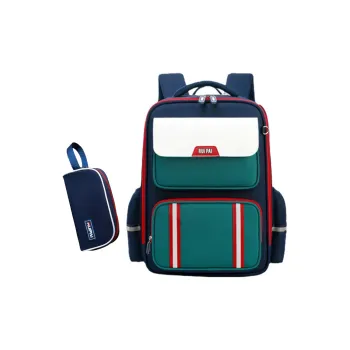 RUIPAI Polyester Student Bag Small Size Ruby Green / Royal Blue Pink / Royal Blue Red / National Tide Red