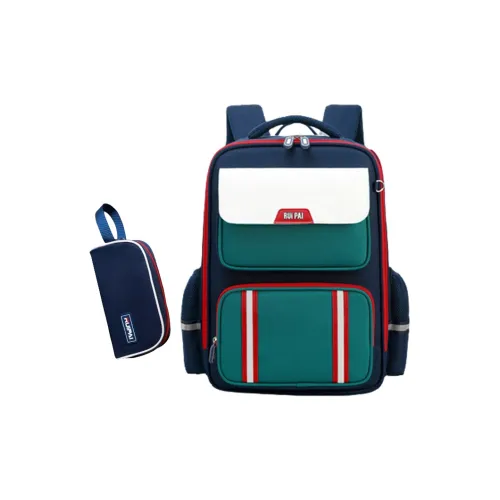 RUIPAI Polyester Student Bag Small Size Ruby Green / Royal Blue Pink / Royal Blue Red / National Tide Red