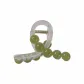 Green Bead White Base Claw Clip