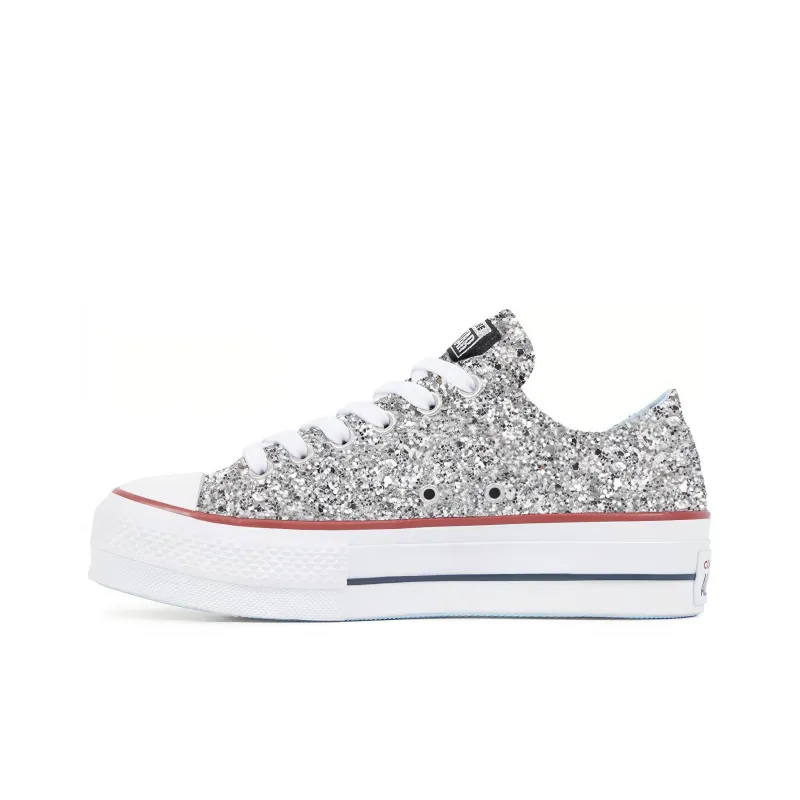 Converse Chiara Ferragni X Women's Chuck Taylor All Star Lift Ox 'Silver Red' Women's-0