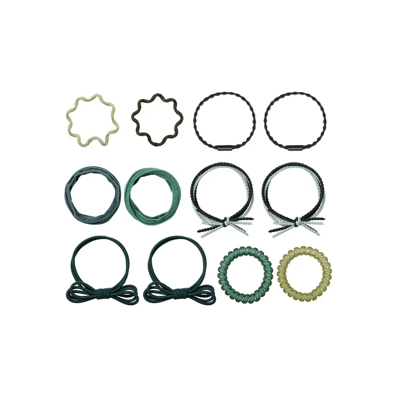 ROYALSASA Hair Ties Women's Green HFS2201006-0