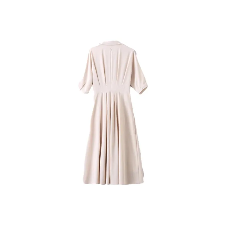 Mapping Short Sleeved Dresses Women's Ecru-1
