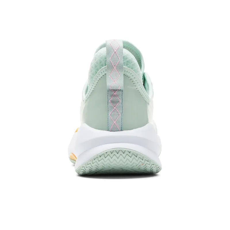 PEAK Basketball Shoes Men Low Top Green Orchid-4