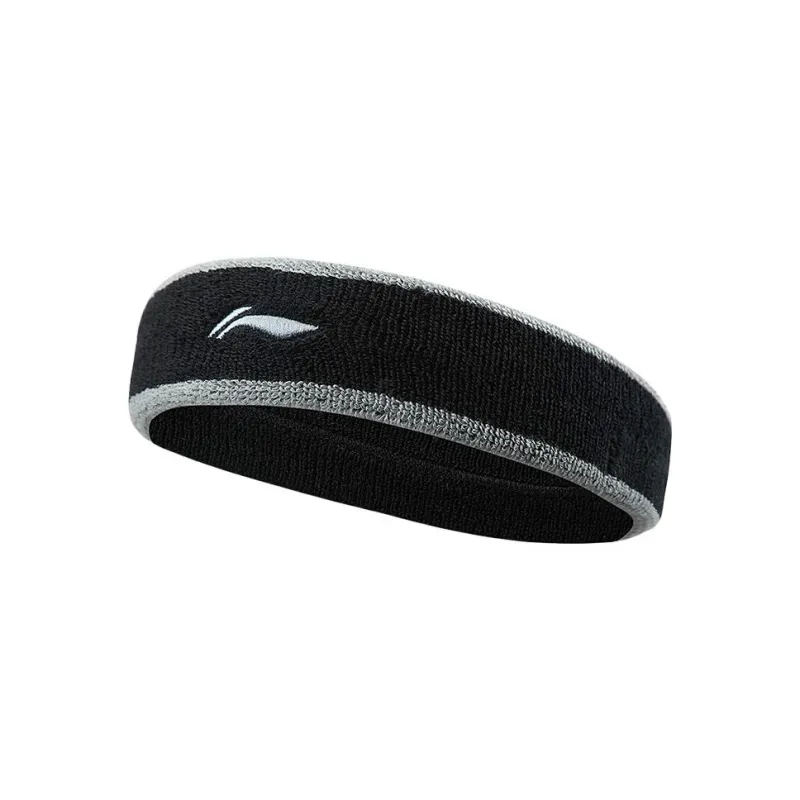 LiNing Hair Band Unisex Black Gray Color-0
