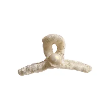 SENDME Acrylic, Plush, Faux Pearl Hair Clips Women's