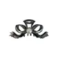 Metal Ribbon Hair Clip, Black