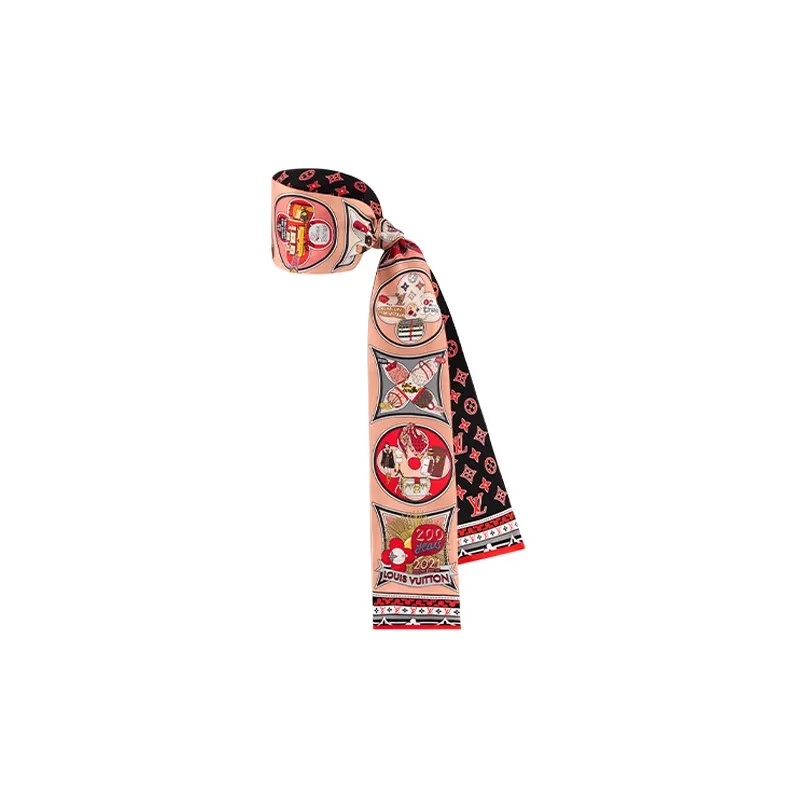 LOUIS VUITTON Mulberry Silk Hair Bands Women's-1