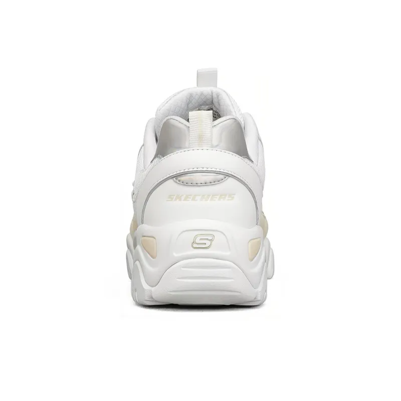 Skechers D Lites 2.0 White/Brown/Silver Women's-3