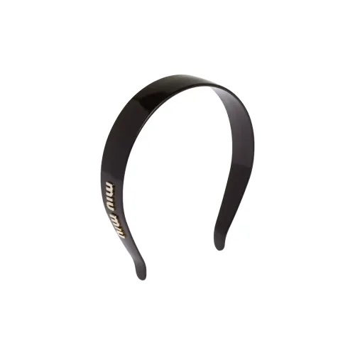 MIU MIU Metal Headbands Women's Black