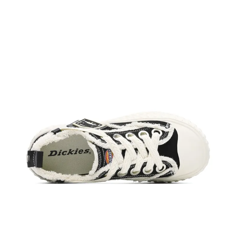Dickies Low Top Canvas Shoes Women's Black White-2