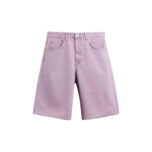 ZARA Denim Shorts Men Dark Purple