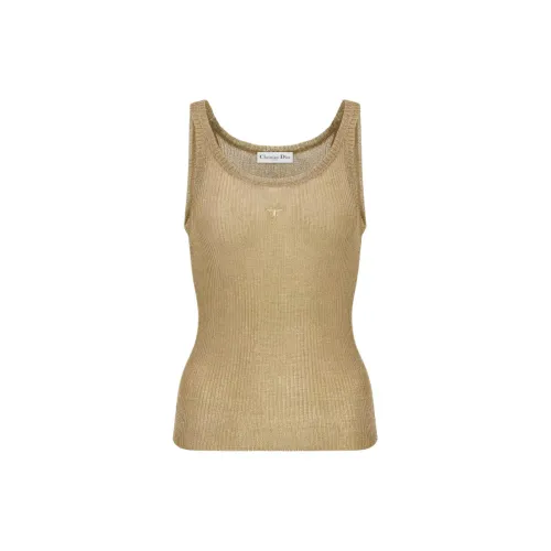 DIOR Tank Tops Women's Yellow