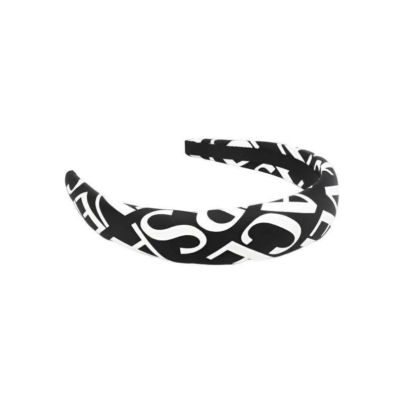 VERSACE Headband Women's Black/White-1
