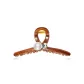 Clear Tubas Claw Clip (Red Brown)