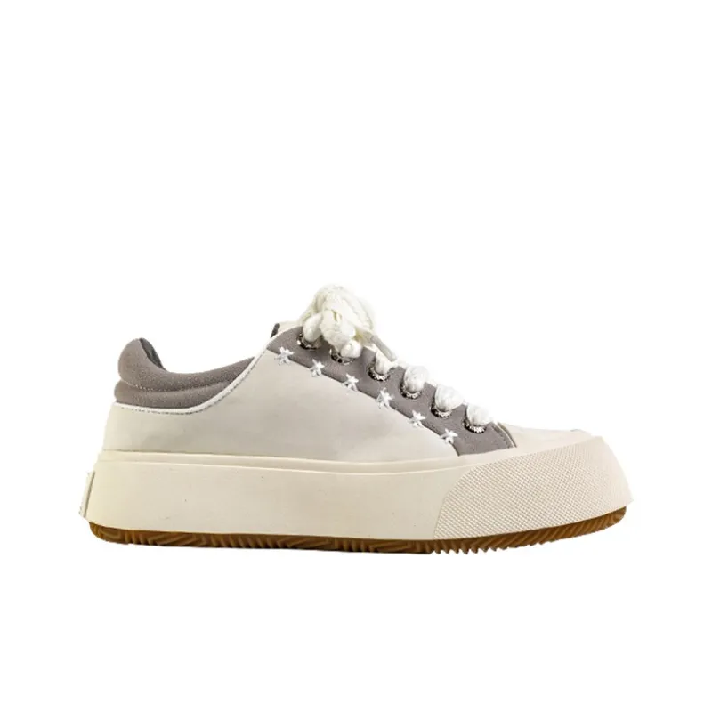 Wonderful Couple Wear-Resistant Lightweight Height Increasing Low-Top Skateboard Shoes Women's-8