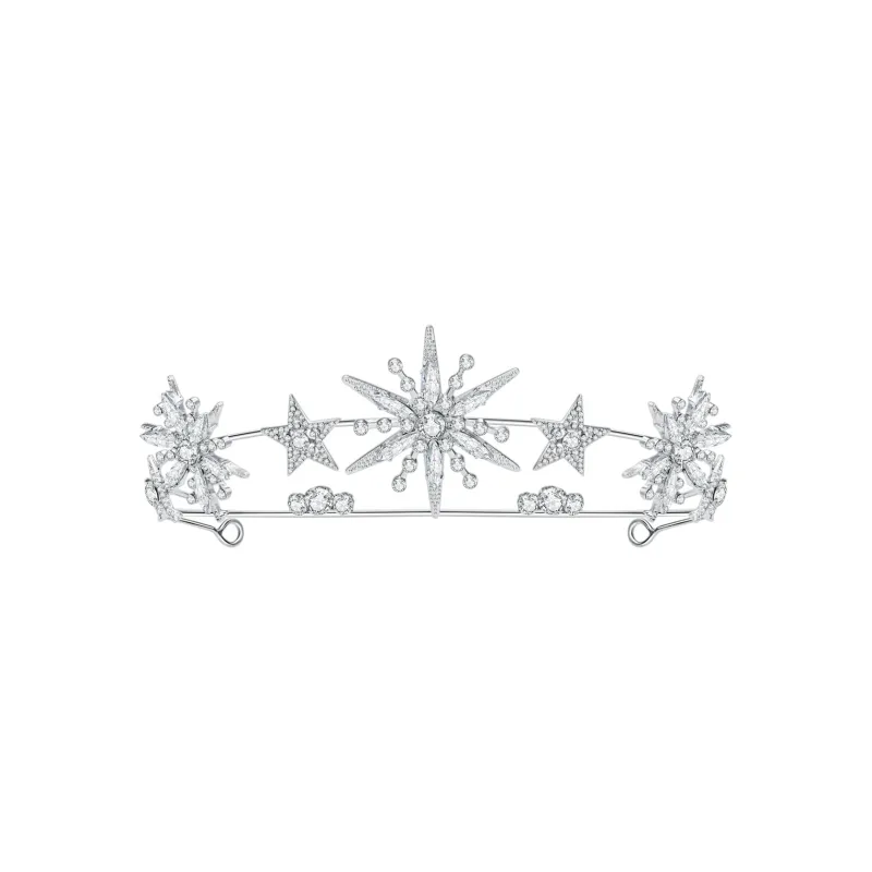 AGOVSKI Copper Alloy+Synthetic Cubic Zirconia Headbands Women's-0