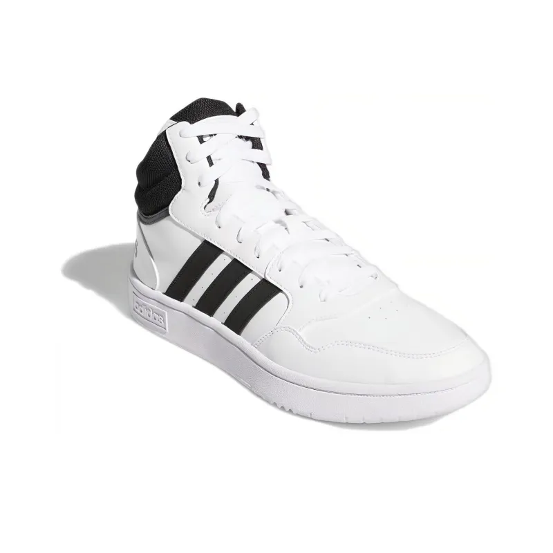 Adidas Hoops 3.0 Mid Classic Vintage Core Black Cloud White-2