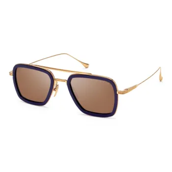 DITA Metal Aviator Sunglasses Women's Blue/Gold