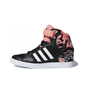 Adidas Originals Extaball Up Skateboard Shoes Women's Mid Top Black/Pink
