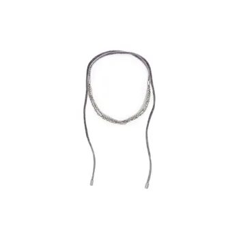 PESERICO Crystal-detail Velvet Hairband