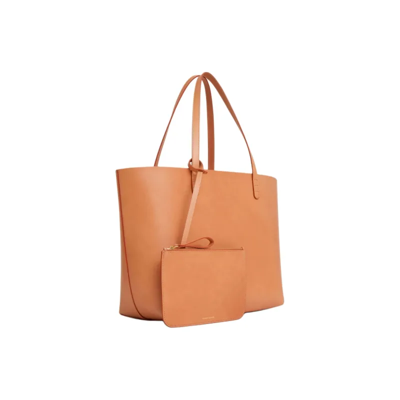 MANSUR GAVRIEL Plant Tanned Leather Tote Bag Shopping Bag Handbag Large Size Women's Camel Plaid Olive Green-1