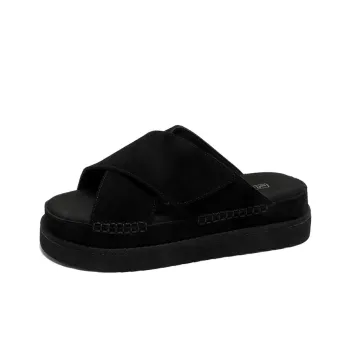YEDANI Beach Sandals Men Khaki/Chestnut/Black