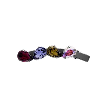 ROYALSASA Alloy Imitation Crystal Edge Clip Women's
