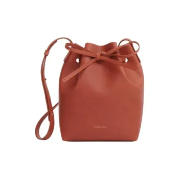 MANSUR GAVRIEL Plant Tanned Leather Bucket Bags Shoulder Bag Crossbody Bag Mini Women's Brick Red