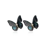 Black Green Butterfly[1 Pair]