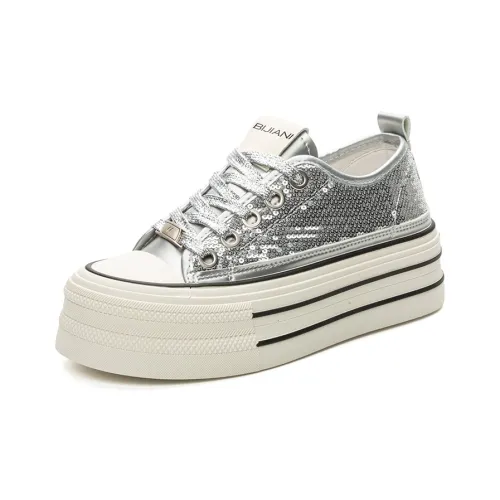 Bijiani Height Increasing Low-Top Skateboard Shoes Women's