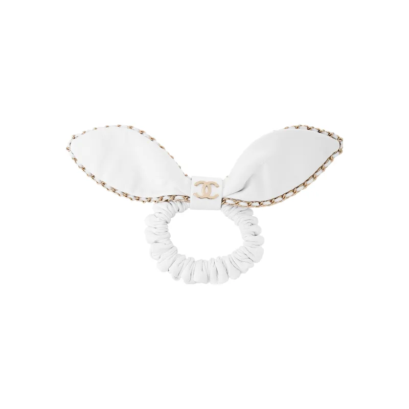 CHANEL Hair Ties Women's White-1